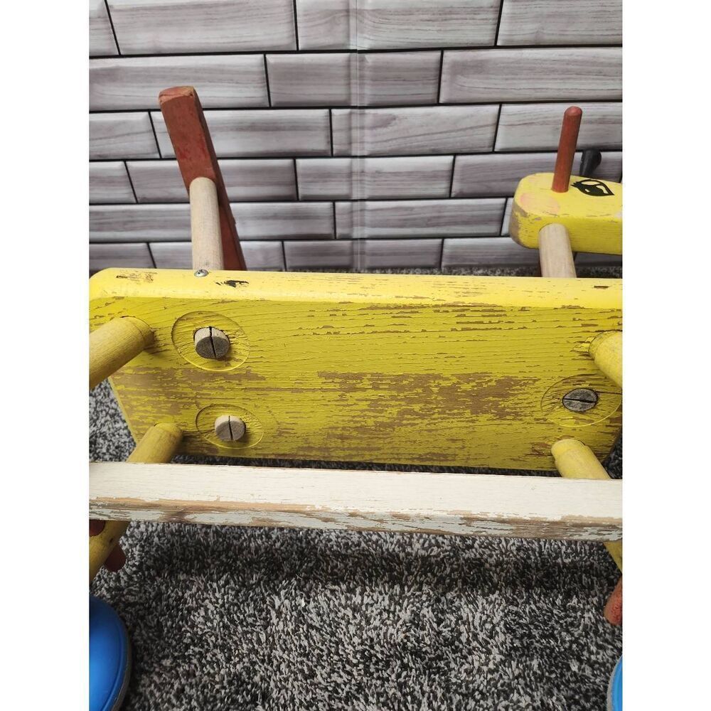 Vintage Playskool Ride On Rolling Giraffe - Picture 7 of 10